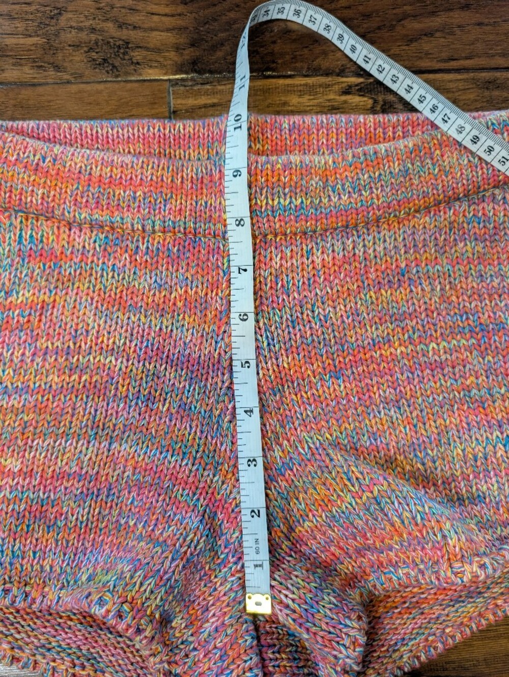 BCBGMAXAZRIA RUNWAY NWT Rainbow Colorful Knit Shorts Size XXS - Picture 6 of 7